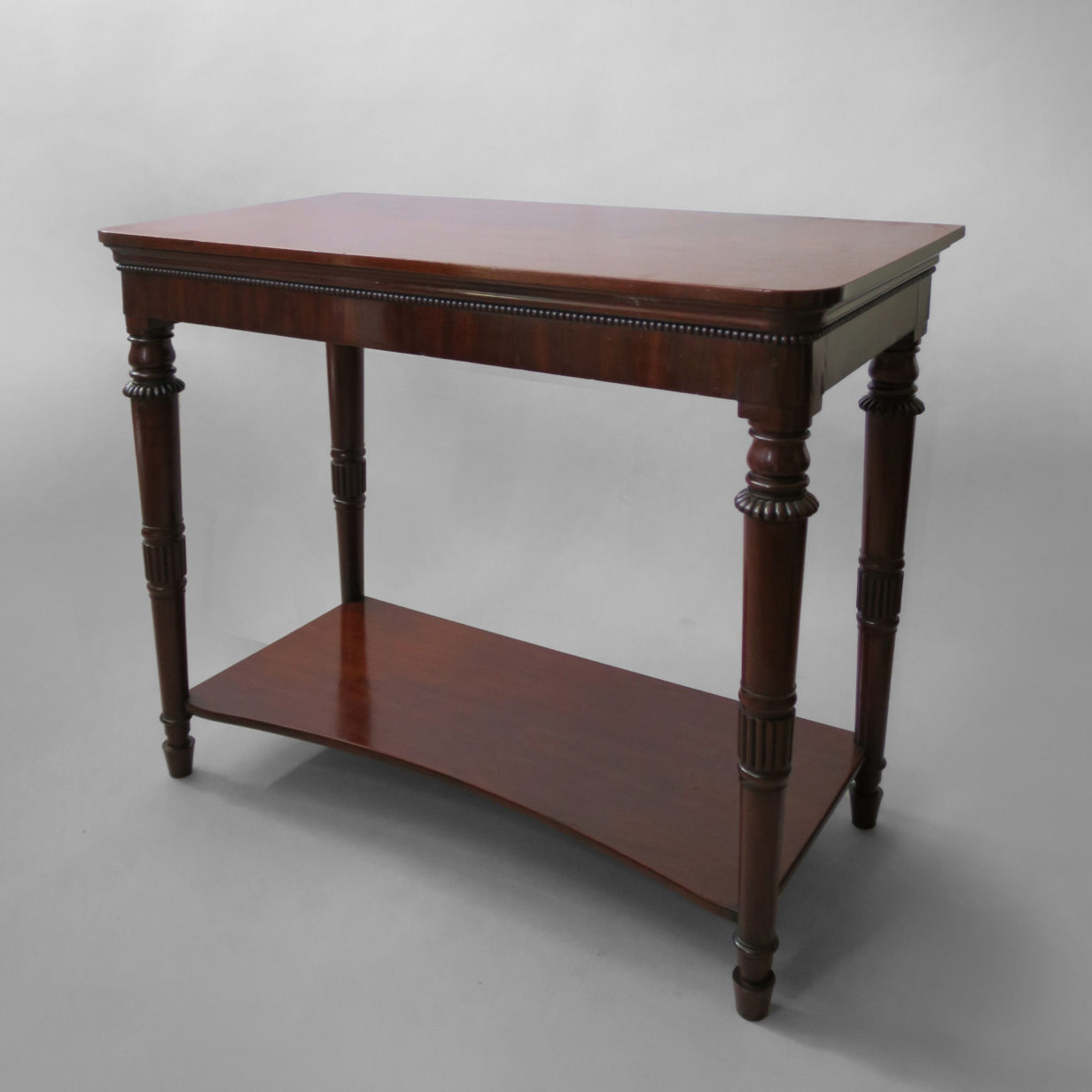 A regency period mahogany console table