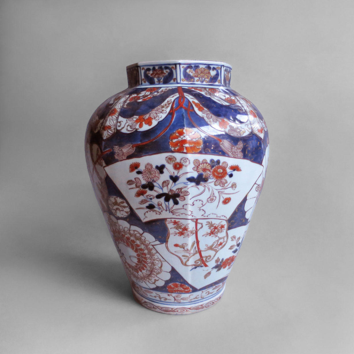 A large imari vase