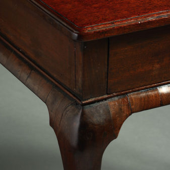 An 18th century george ii period mahogany side table