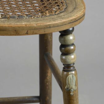 Early 19th century painted "correction" chair