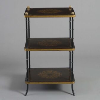 Three tier etagere