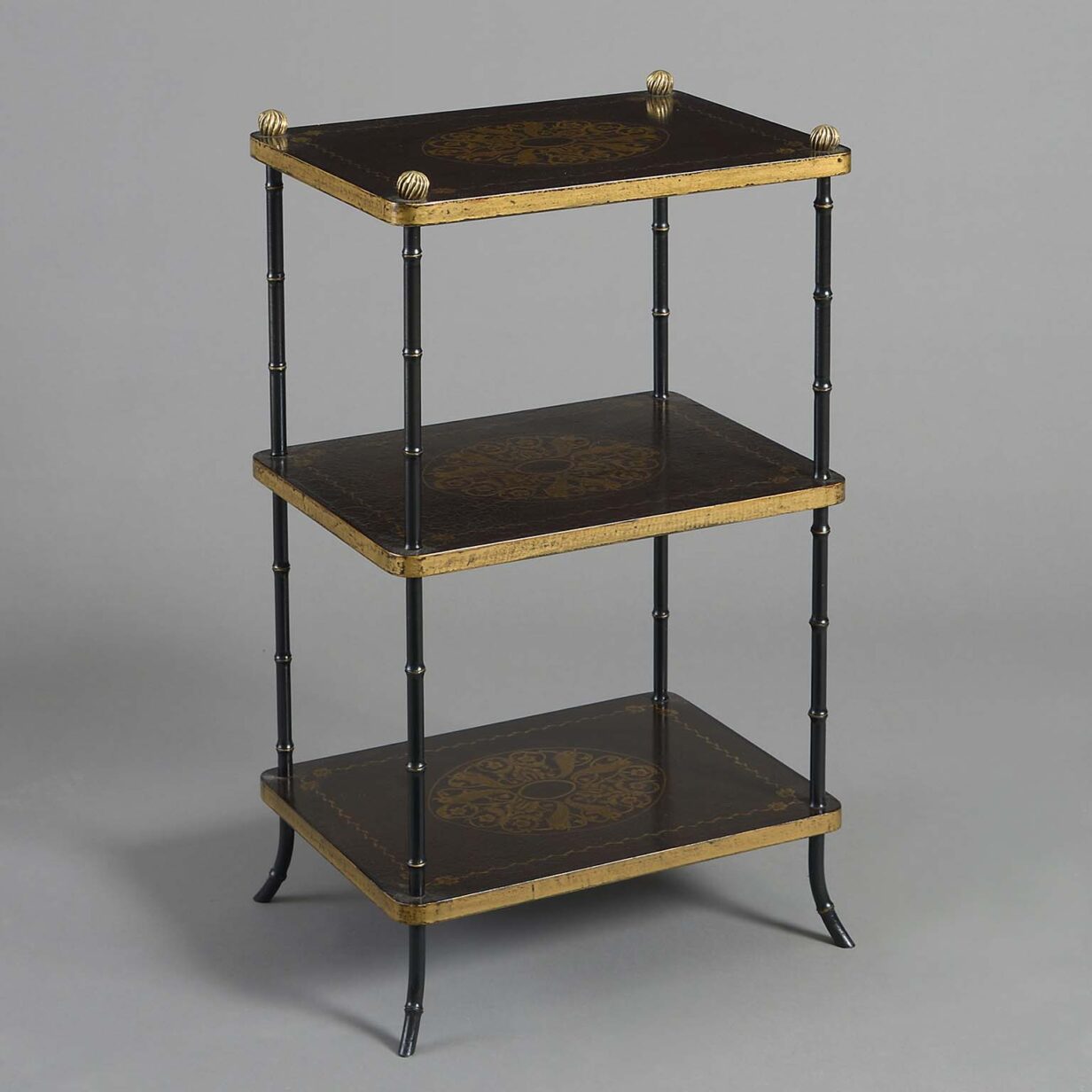 Three tier etagere