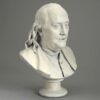 Antique bust of benjamin franklin