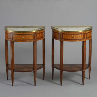 Pair of antique console tables