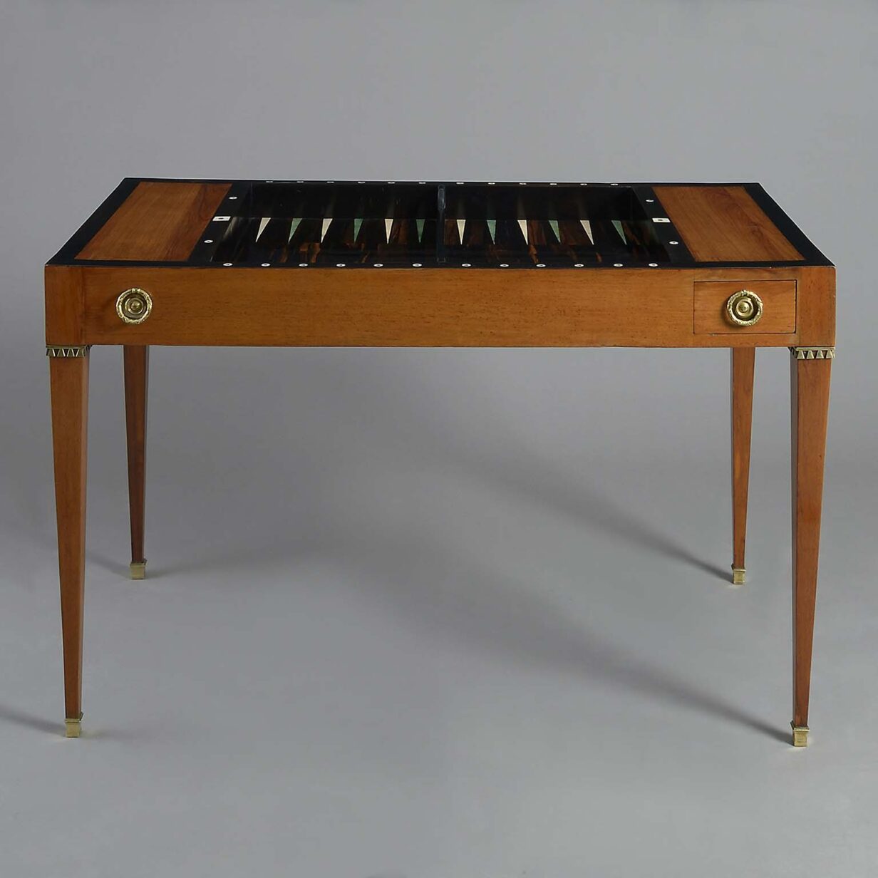 Antique tric trac games table