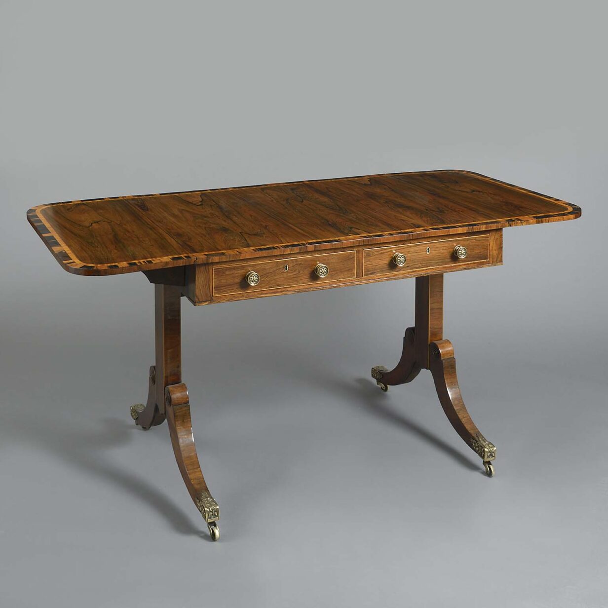 Early 19th century regency period sofa table