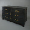 18th century louis xv period black painted commode