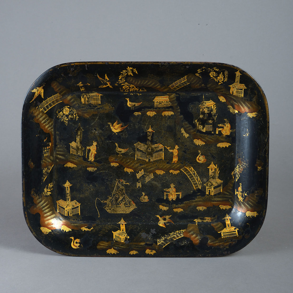 An early 19th century tole tray