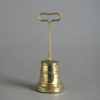 19th century brass bell form doorstop