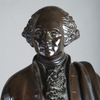 George washington - a large 19th century patinated terracotta statuette by rudolf uttrecht (1840-1906)