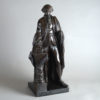 George washington - a large 19th century patinated terracotta statuette by rudolf uttrecht (1840-1906)