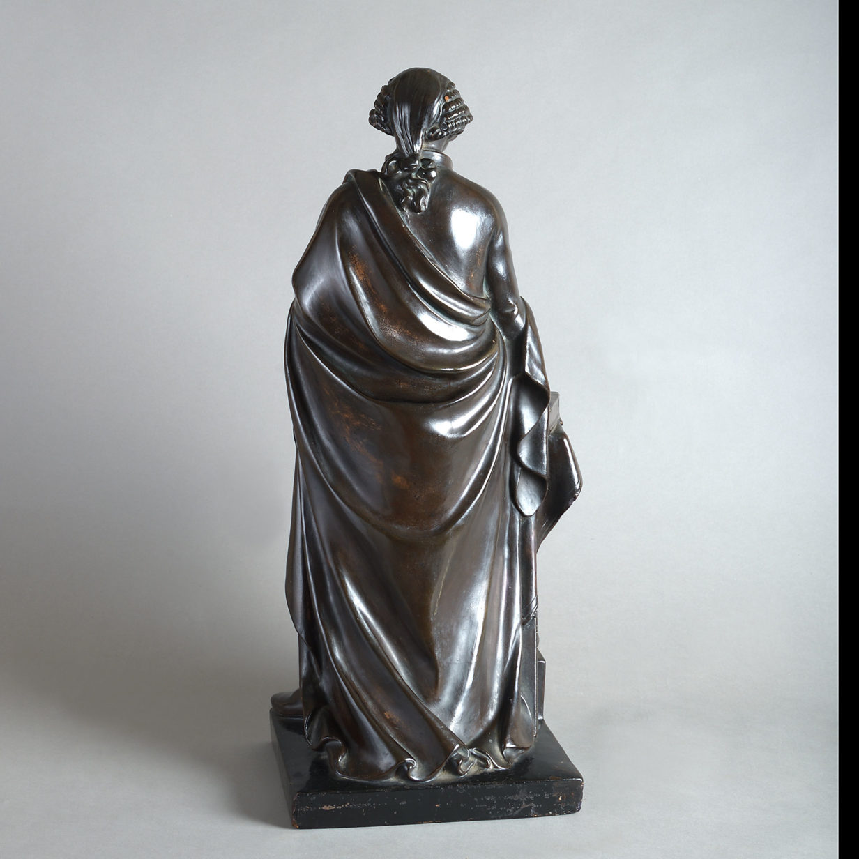 George washington - a large 19th century patinated terracotta statuette by rudolf uttrecht (1840-1906)