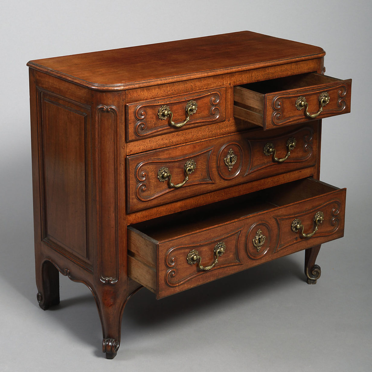 18th century louis xv walnut commode