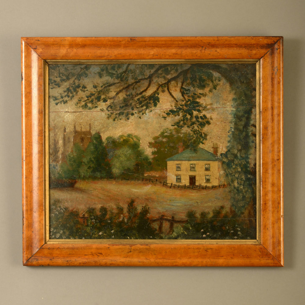 A Mid 19th Century Naive Landscape Oil | Timothy Langston Fine Art ...