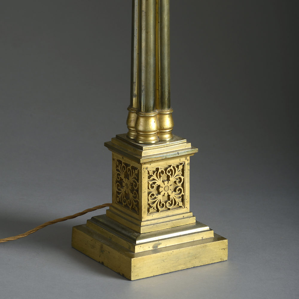 19th Century Cluster-Column Lamp Base | Timothy Langston Fine Art ...