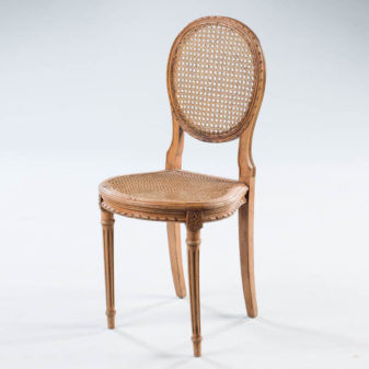 A set of ten louis xvi style dining chairs