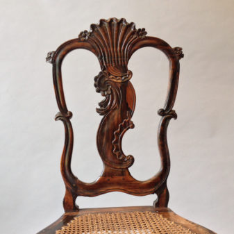 A pair of sinhalese side chairs