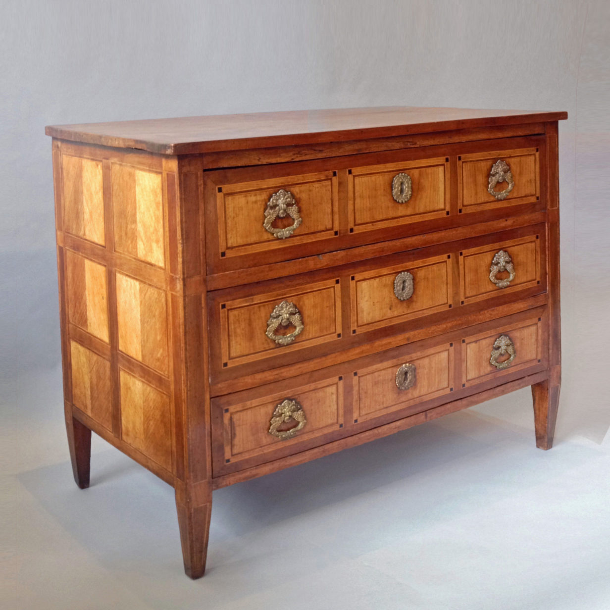 A north italian parquetry commode