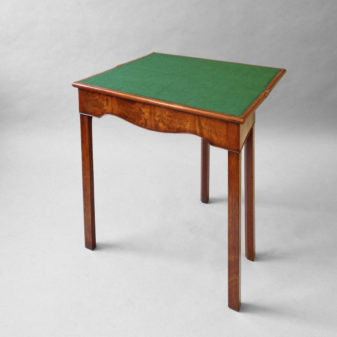 A pair of george ii small mahogany card tables