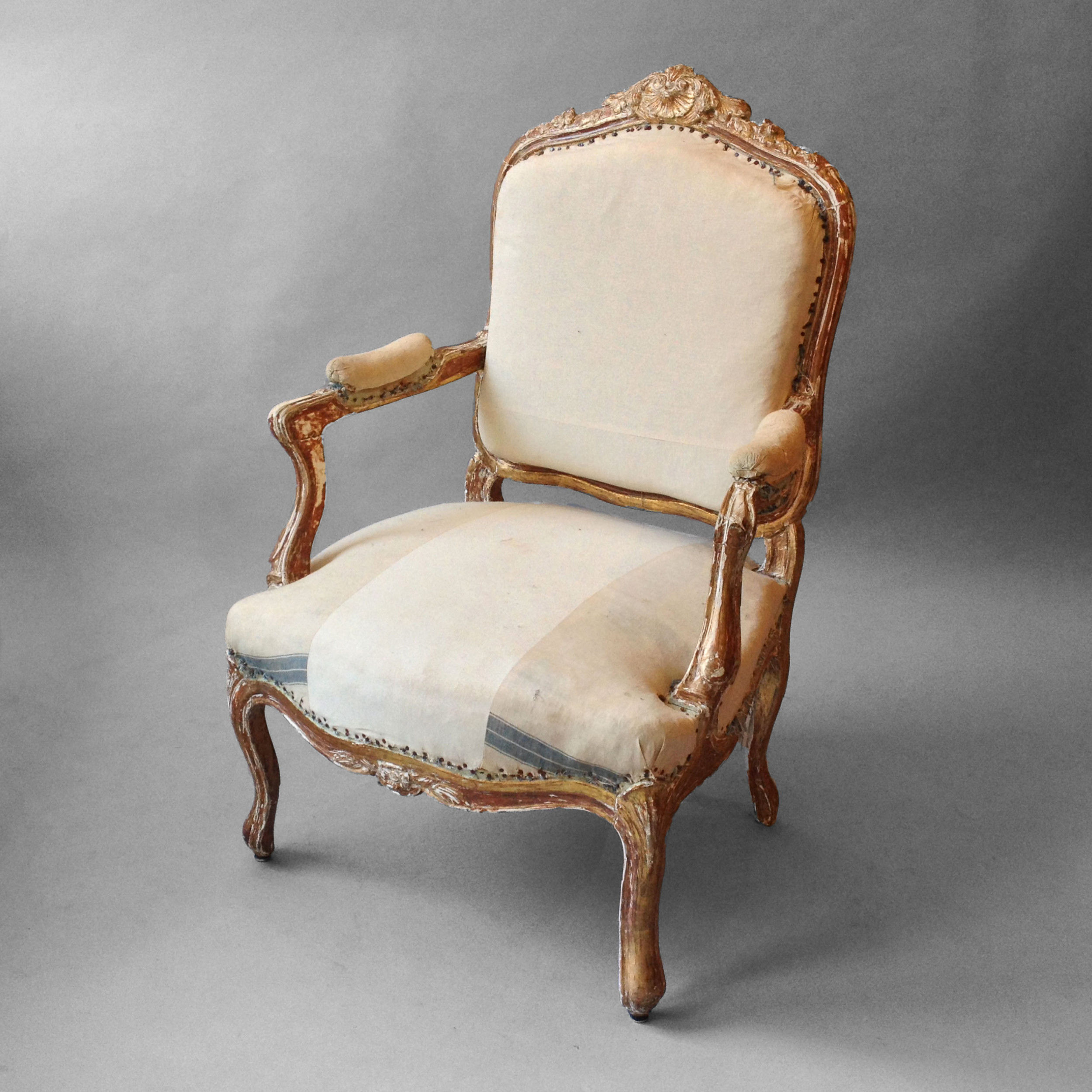 18th Century Louis XV Period Painted Fauteuil Armchair | Timothy Langston  Fine Art & Antiques