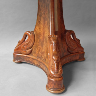 An early 19th century empire period mahogany gueridon