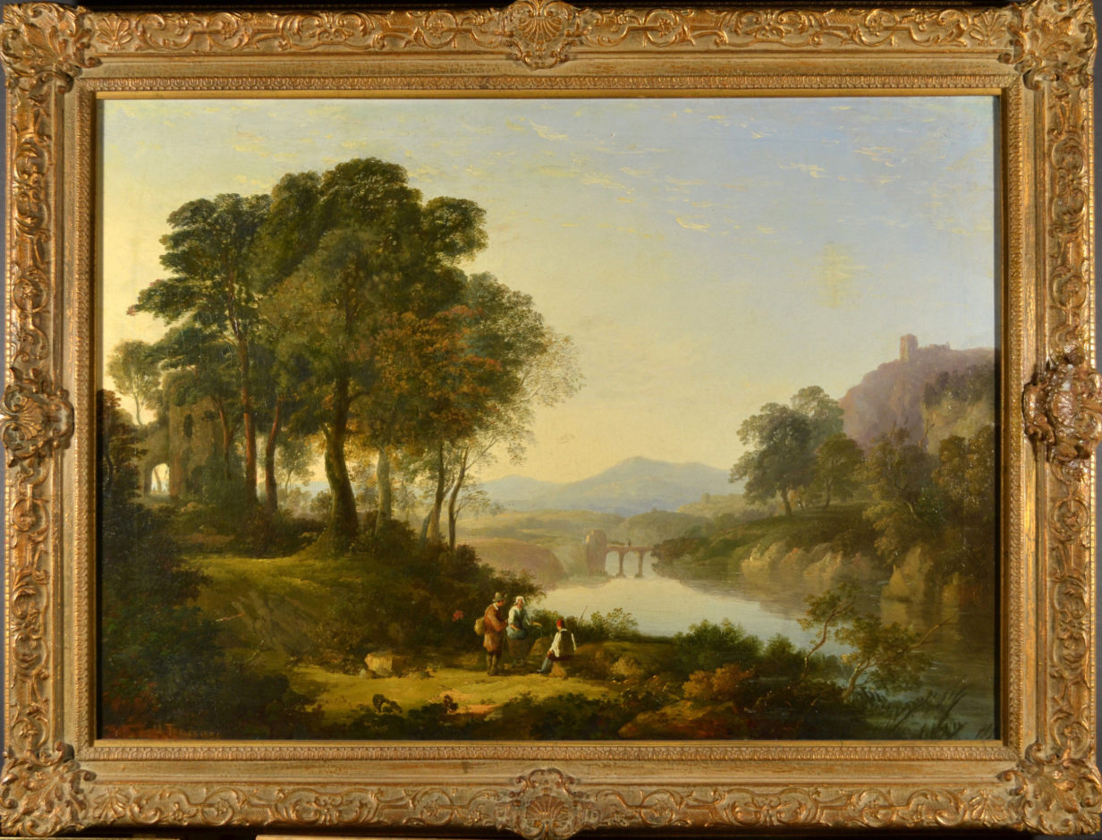 William traies (1789-1872) - a rest by the river