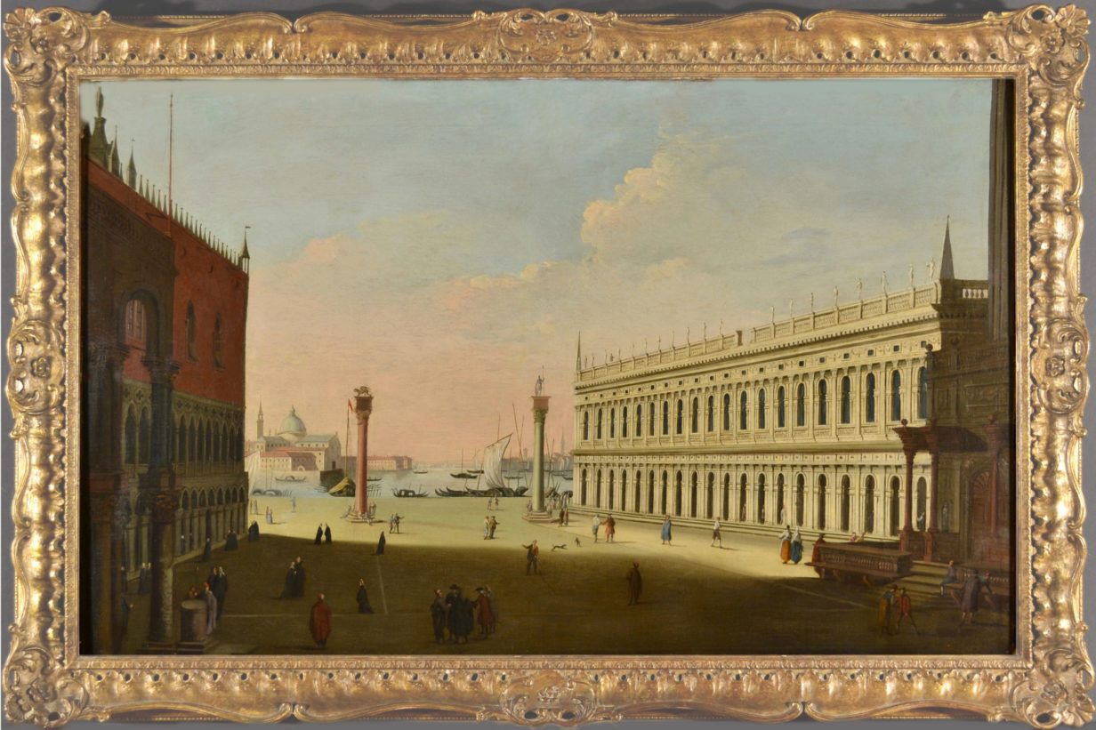 Pair of views of venice - saint mark's square