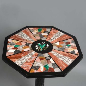 A pietra dura derbyshire table