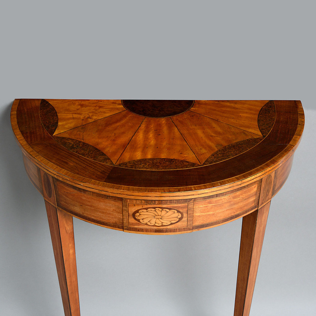 A pair of late 18th century console tables