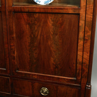 An 18th century george iii period mahogany bookcase