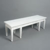 A neo-classical revival painted hall bench