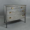 A mid-20th century steel & brass chest of drawers