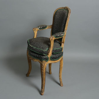 A pair of 18th century louis xv period child's chairs