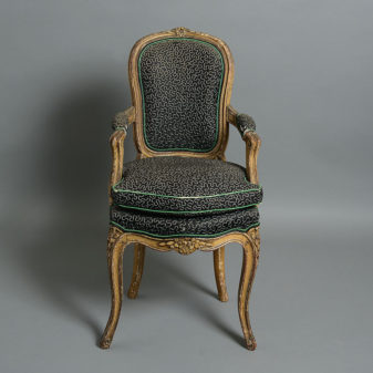 A pair of 18th century louis xv period child's chairs