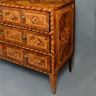 An impressive late 18th century north italian commode