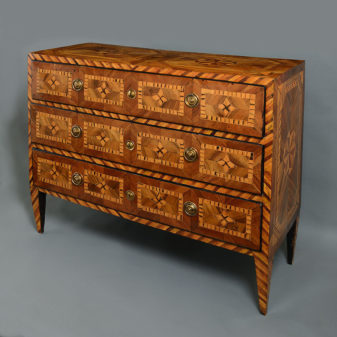 An impressive late 18th century north italian commode