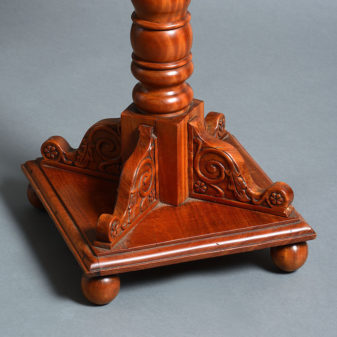 A late 19th century satinwood occasional table