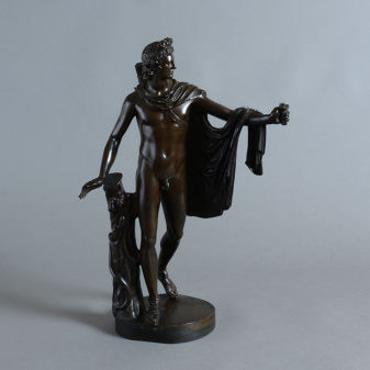 A pair of 19th century bronze figures stamped barbedienne