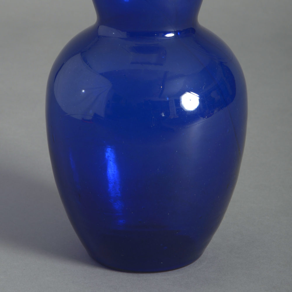 A Pair of 19th Century Bristol Blue Glass Vases | Timothy Langston Fine ...