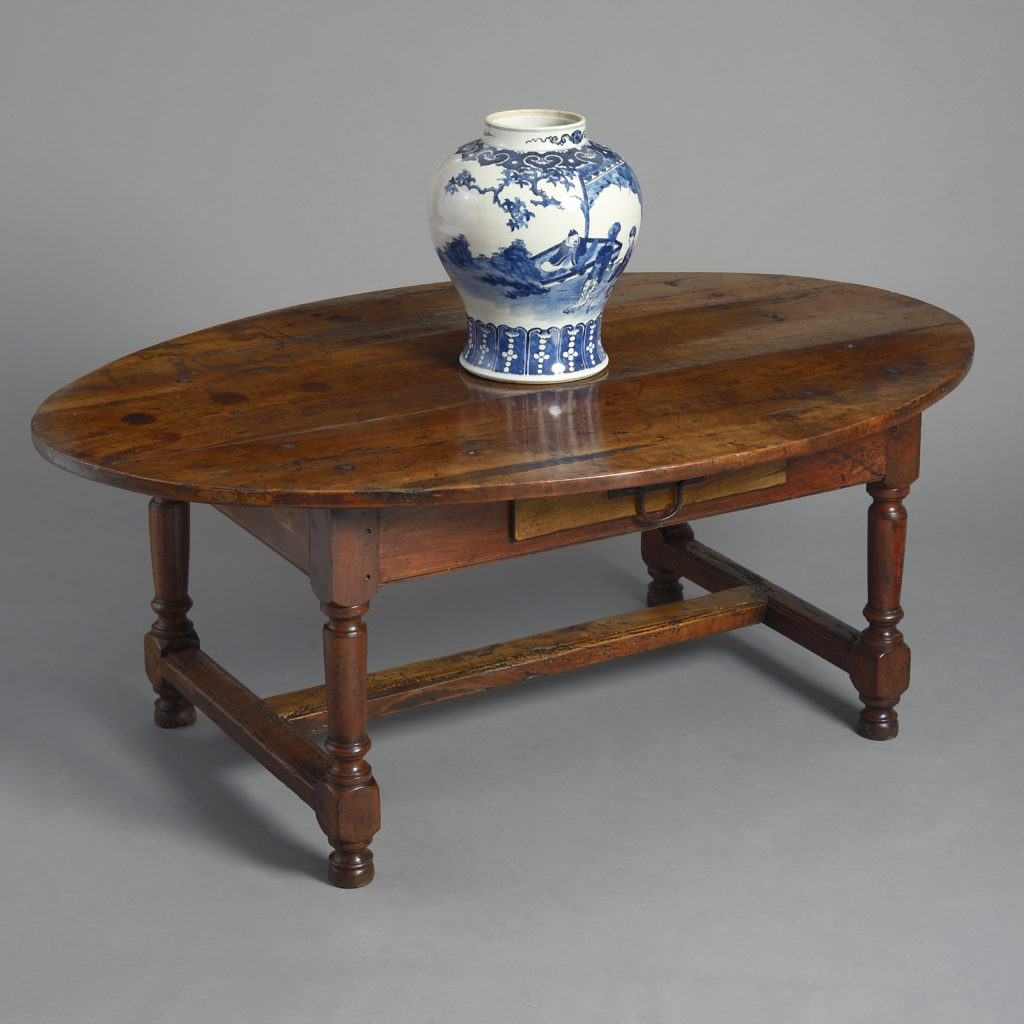 A Walnut Oval Low Table or Coffee Table | Timothy Langston Fine Art &  Antiques