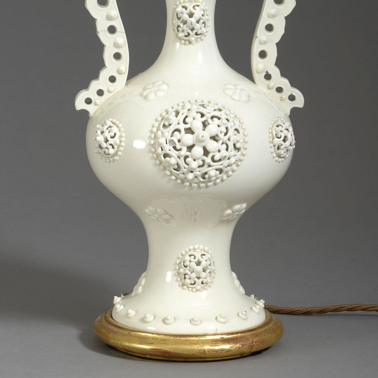 Creamware lamp