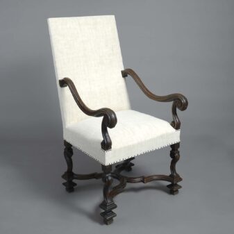 19th C Antique Rococo Carved Rosewood Parlor Chair – Bay Colony