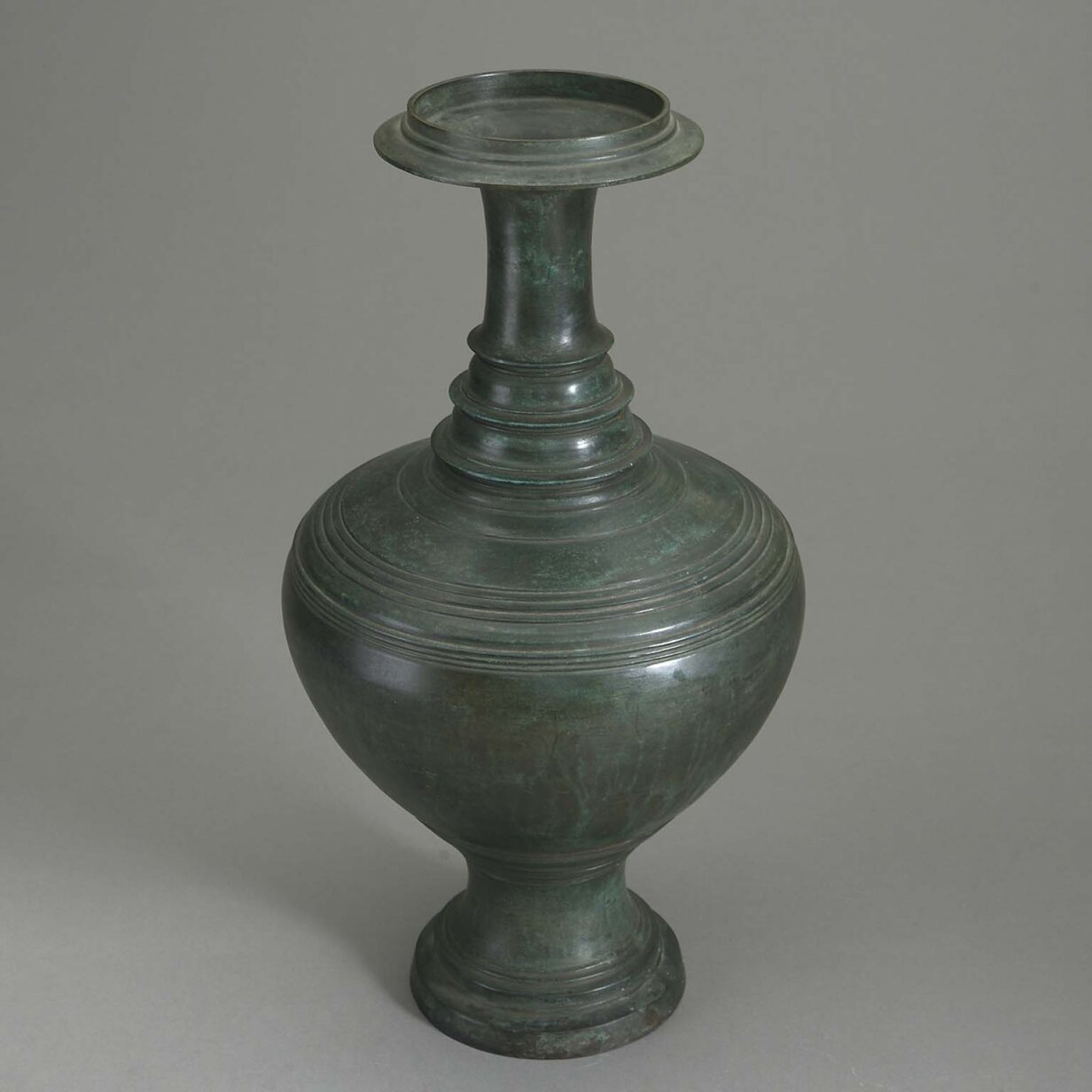 Large 19th century bronze vase