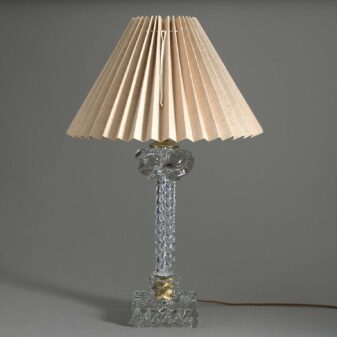 Baccarat glass table lamp