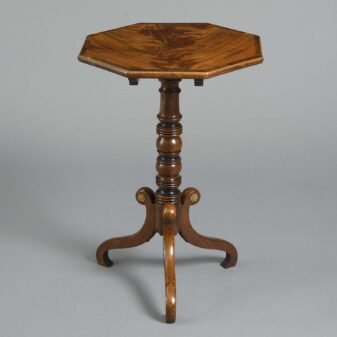 Early 19th century regency period mahogany tripod table