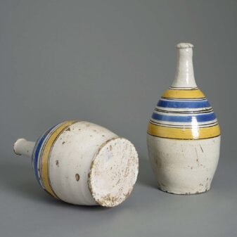 Pair of maiolica jars