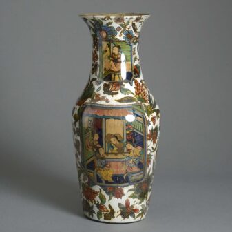 Antique Decalcomania Vase