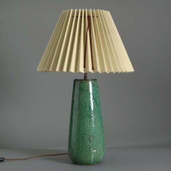 Pine Green Ceramic Lamp