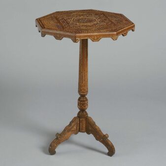 19th century inlaid moorish occasional table