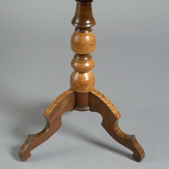 19th century inlaid sorrento occasional table